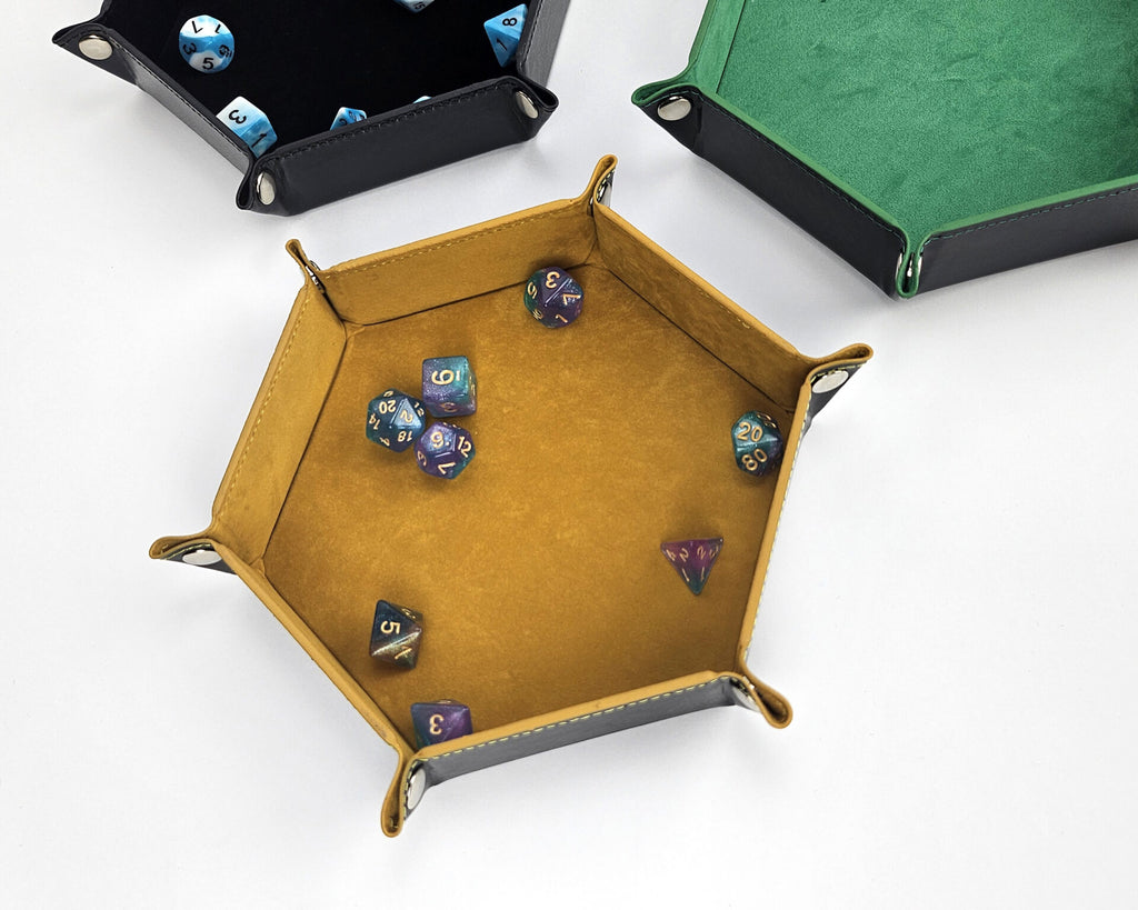 Hexagon Leather Dice Tray image 6