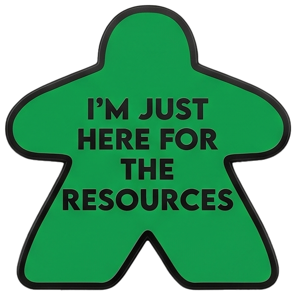 Green Meeple Pin