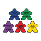 Blue Meeple Pin