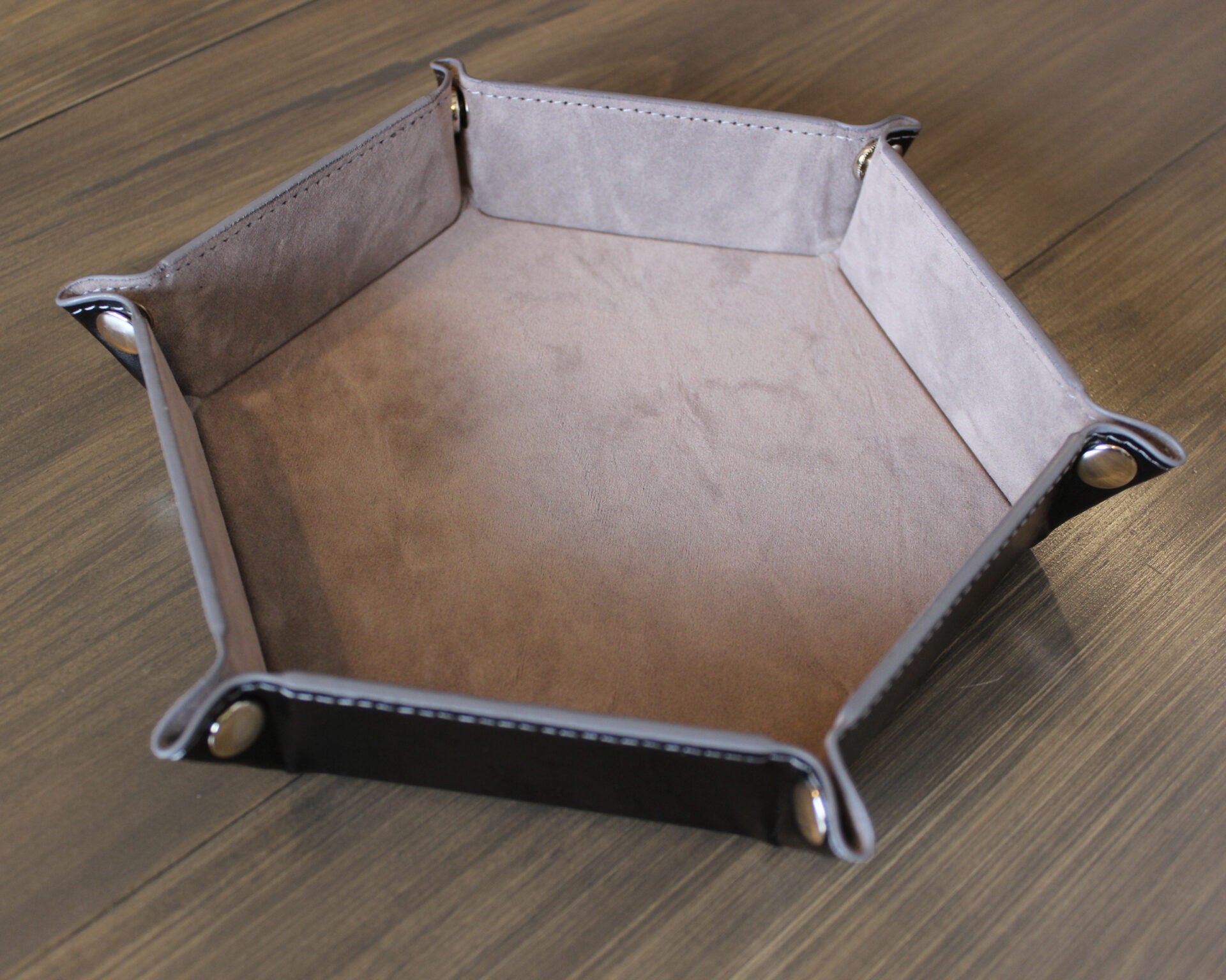 Hexagon Leather Dice Tray image 5