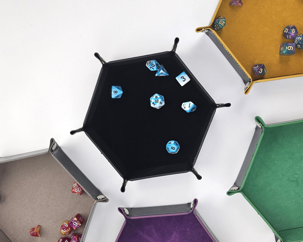 Hexagon Leather Dice Tray image 3